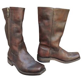 Frye Heath Botas com zíper Marrom