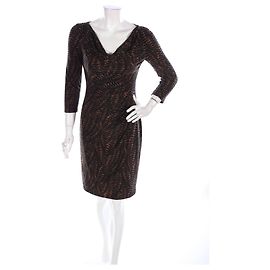Robe Lauren Ralph Lauren Marron Noir Marron Noir
