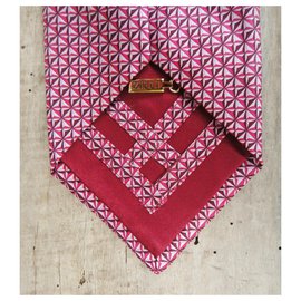 Autre Marque-Krawatte Zilli Neuzustand-Pink