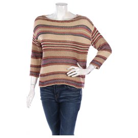 Pull Ralph Lauren Rayé en Coton Multicolore