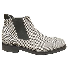 boots Robert Clergerie new condition 42,5 Black White