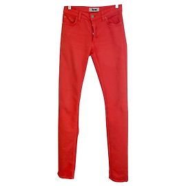 Acne Hellorange Röhrenjeans Orange
