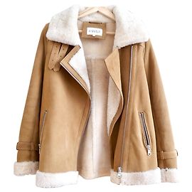 sheep jacket returned claudie pierlot Beige