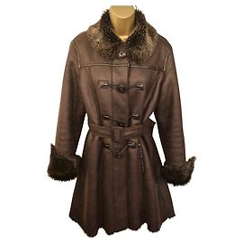Armani Jeans Coats, Outerwear Dark brown