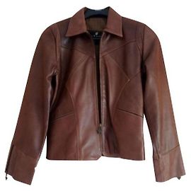 Autre Marque Magalisse Lederjacke Braun