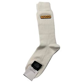 gucci socks lady medal plain knit logo Other