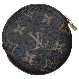 Louis Vuitton-Monederos, carteras, casos-Marrón oscuro
