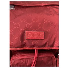 Gucci-GUCCI GG SUPREME BACKPACK NEW-Rouge