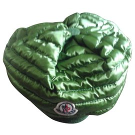 Moncler-Moncler chapéu de penas-Verde escuro