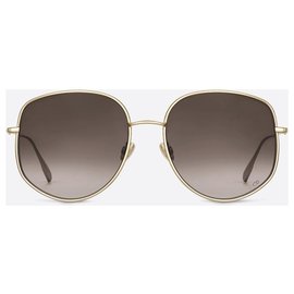 Dior-DIOR Óculos de sol motorista DiorByDior2 em metal dourado-Dourado