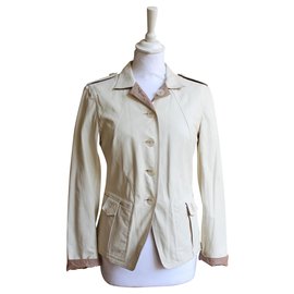 Jil Sander-Chaqueta de cuero Jil Sander-Beige