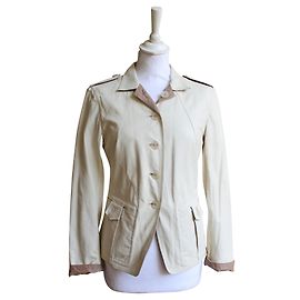 Jil Sander Leather Jacket Beige