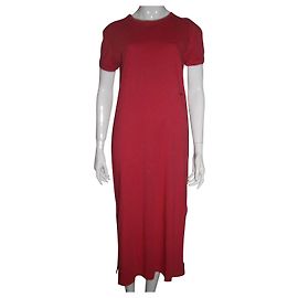 Polo Ralph Lauren Maxikleid aus Baumwolle Rot Rot