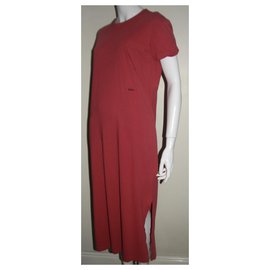Polo Ralph Lauren-Robe longue rouge-Rouge