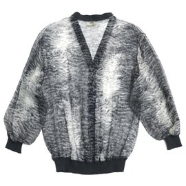 Hermès-GRAY SILK FUR FR36/38-Grey