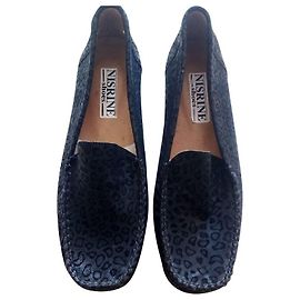 Autre Marque mocasines concha negra para mujer Negro