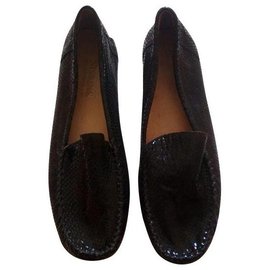 Autre Marque-black loafers for women-Black