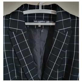 Karl Lagerfeld-Jackets-Black,White