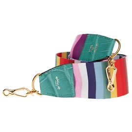Autre Marque John R Paris bolsa de ombro em lema e linho Porosus Crocodile termina Multicor