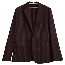 French Connection striped wool blazer brown Brown Multiple colors