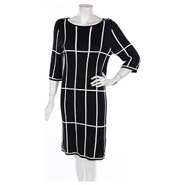 Robe Marimekko Noir Blanc Coton Viscose S Noir Blanc