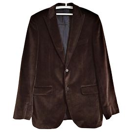 Giacca Blazer Hugo Boss Marrone in Cotone e Modal Marrone