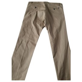 Dsquared2-Dsquared2 pantalones de tela italiana-Beige