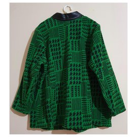 Autre Marque-Manteaux, Vêtements d'extérieur-Multicolore,Vert