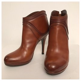 Gucci-Ankle Boots-Cognac