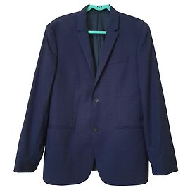 Calvin Klein Blazer Blau Wolle Blau