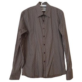 Autre Marque Camicia Xagon Uomo Marrone Cotone Elastan L Marrone
