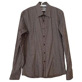 Autre Marque Xagon Herrenhemd Braun Baumwolle Elastan L Braun