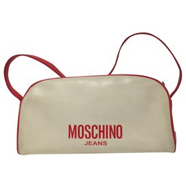 Moschino-Bolso de hombro Moschino Jeans-Blanco