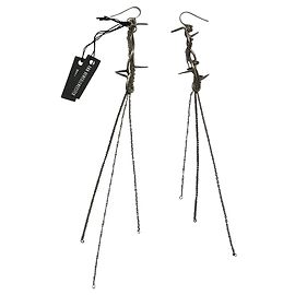 Ann Demeulemeester Brincos Prata