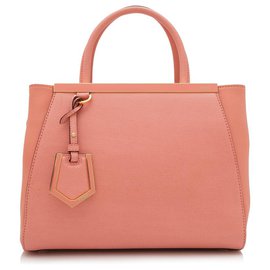 Fendi-Fendi Pink 2Jours Leather Satchel-Pink