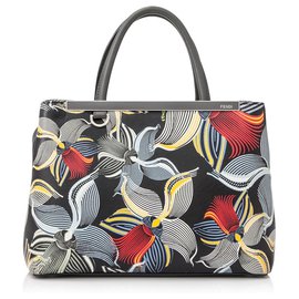Fendi-Fendi Multi Printed 2Jours Leather Satchel-Multiple colors