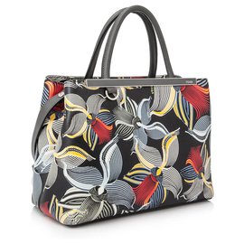 Fendi-Fendi Multi Printed 2Jours Leather Satchel-Multiple colors