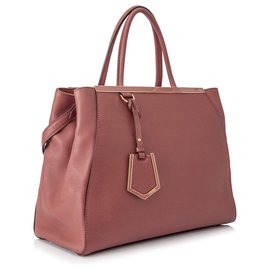 Fendi-Fendi Red 2Jours Leather Satchel-Red