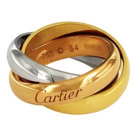 Cartier-Anillo Cartier Classic Trinity-Rosa,Blanco,Amarillo