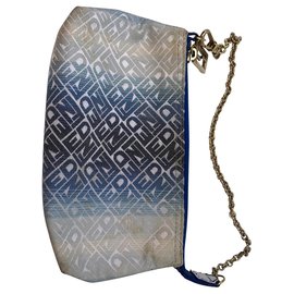 Fendi-Pouch with chain-Blue,Other
