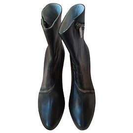 Botines Sergio Rossi de piel negros Negro