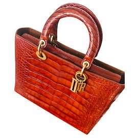 LADY DIOR ALLIGATOR Marrone Altro