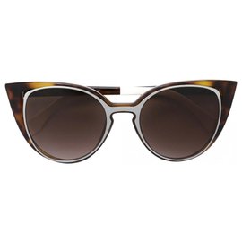 Fendi-Óculos de sol Fendi Paradeyes - NEW MINT Condition-Marrom