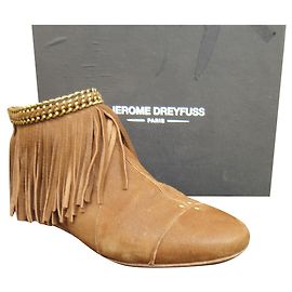 Jerome Dreyfuss bottines type minnetonka Jérôme Dreyfuss p 39 Marron clair