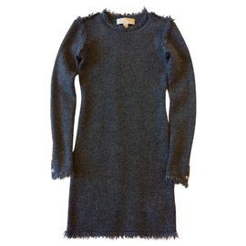 Michael Kors-Mini-robe en laine grise-Gris