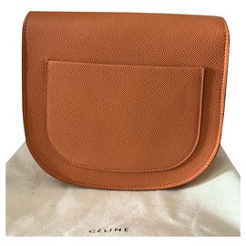 Céline-celine trotteur small bag orange new-Orange