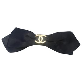 Chanel Accessori per capelli Nero D'oro