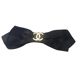 Chanel Haarschmuck Schwarz Golden