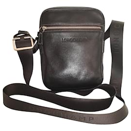Longchamp-Bags Briefcases-Dark brown