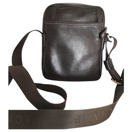 Longchamp-Bags Briefcases-Dark brown